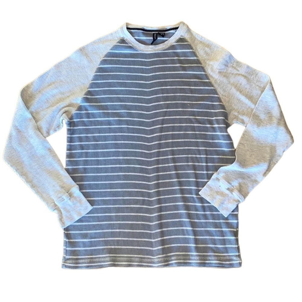 Distortion long Sleeve Thermal Cream Gray Medium